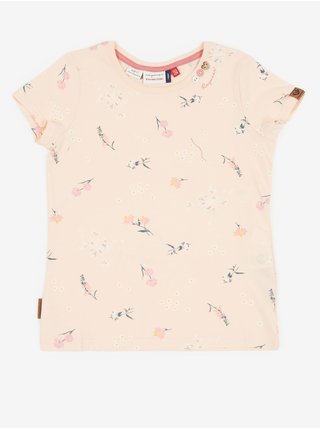 Světle růžové holčičí vzorované tričko Ragwear Violka