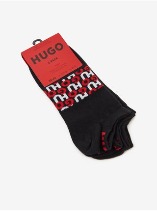 Sada dvou párů pánských ponožek v černé barvě HUGO BOSS