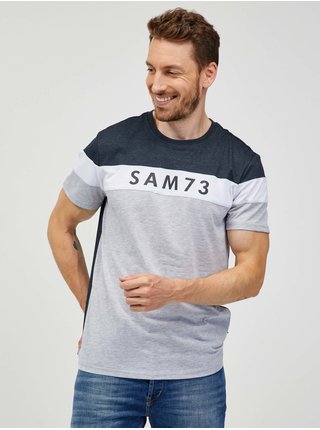 Šedé pánské tričko SAM 73 Kavix