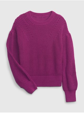 Fialový dievčenský sveter GAP