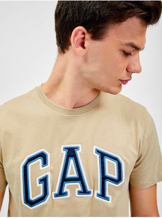 Béžové pánske tričko s logom GAP
