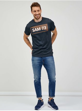 Tmavě šedé pánské tričko SAM 73 Fenri
