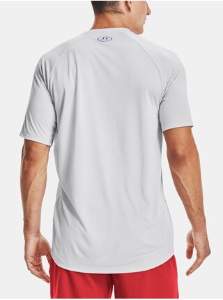 Světle šedé pánské tričko Under Armour UA TECH 2.0 LOCKERTAG SS 