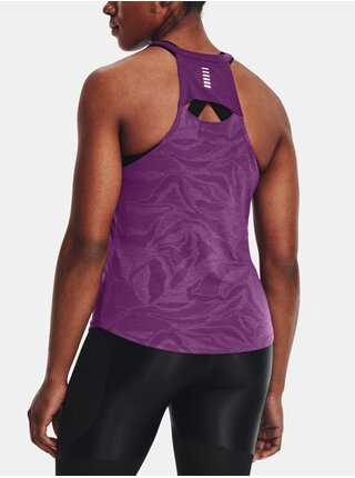 Fialové dámské tílko Under Armour UA Streaker Jacquard Tank  