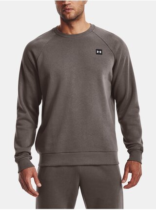 Mikiny bez kapuce pre mužov Under Armour - hnedá