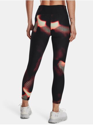 Červeno-černé dámské legíny Under Armour Armour AOP Ankle Leg 