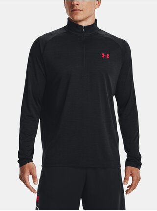 Černé pánské tričko Under Armour UA Tech 2.0 1/2 Zip