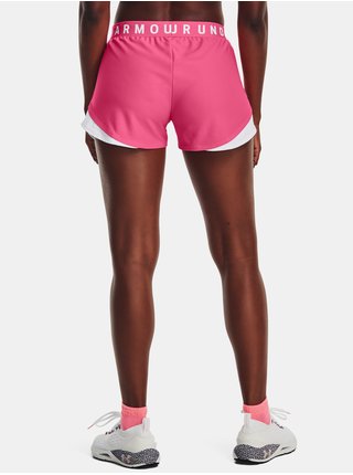 Bielo-ružové dámske šortky Under Armour Play Up Shorts 3.0
