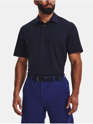 Modro-čierna pánska polokošeľa Under Armour UA T2G Printed Polo