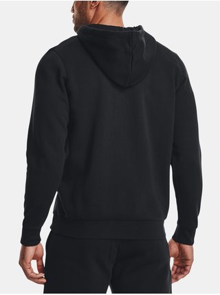 Čierna pánska mikina Under Armour UA Essential Fleece FZ Hood
