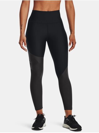 Čierne dámske legíny Under Armour Colorblock Ankle Leg