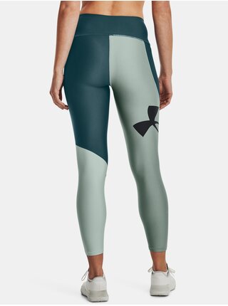 Zelené dámské legíny Under Armour Colorblock Ankle Leg