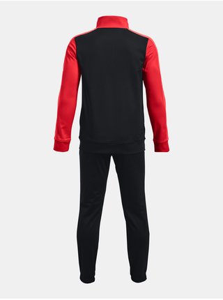 Červeno-černá klučičí tepláková souprava Under Armour UA CB Knit Track Suit