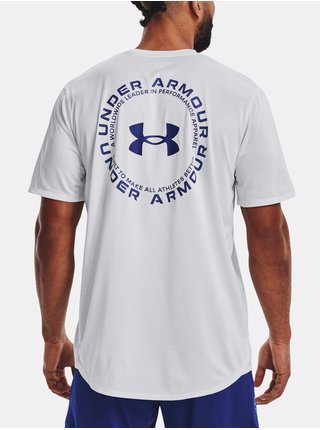 Modro-biele pánske tričko Under Armour UA Training Vent Graphic SS