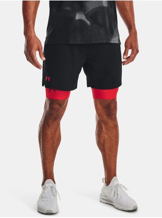 Červeno-čierne pánske šortky Under Armour UA Vanish Woven 6in Shorts