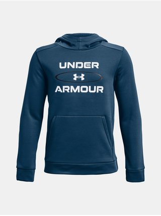 Tmavě modrá klučičí mikina Under Armour UA Armour Fleece Graphic HD