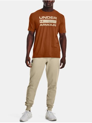 Oranžové pánské tričko Under Armour UA TEAM ISSUE WORDMARK SS 