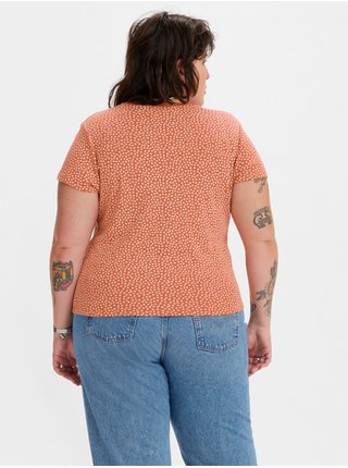 Oranžové dámské květované tričko Levi's® Baby Daisy