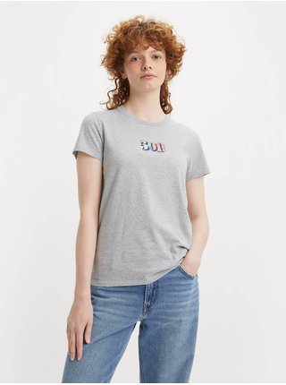Šedé dámské žíhané tričko Levi's® 501