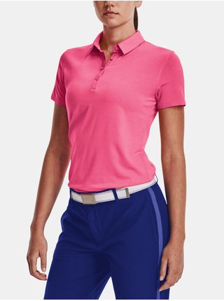 Růžové dámské polo tričko Under Armour UA Zinger Short Sleeve Polo 