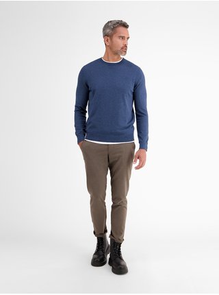 Modrý pánsky basic sveter LERROS