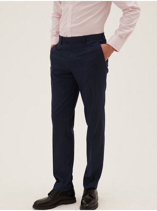 Tmavě modré pánské formální kalhoty Marks & Spencer 