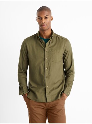 Košeľa twill regular Carobone Celio