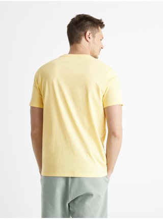Žluté tričko s potiskem Celio Besporto