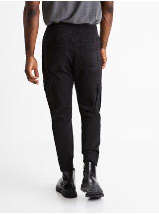 Černé kalhoty cargo Celio Cokit4 