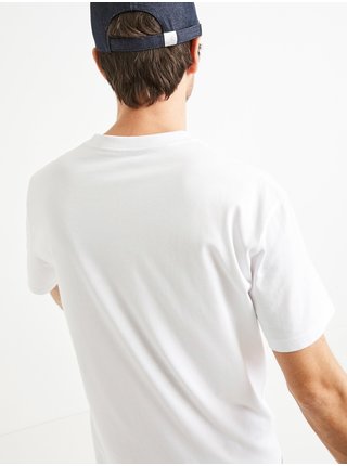Bílé tričko Celio Teparfait
