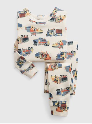 Béžové dětské vzorované pyžamo GAP 