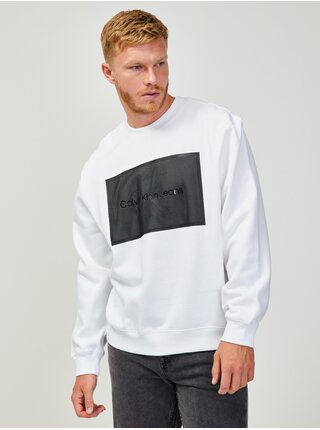 Bílá pánská mikina Calvin Klein Jeans