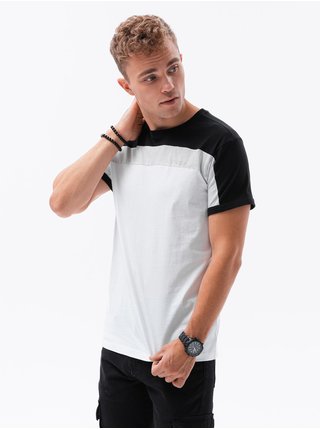 Černo-bílé pánské tričko Ombre Clothing