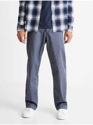 Modré pánské volné kalhoty Celio Coloose1