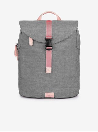 Růžovo-šedý dámský batoh VUCH Rakki