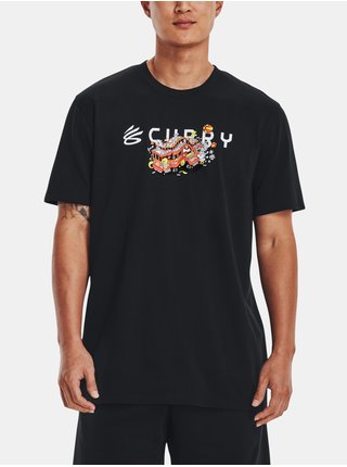 Čierne pánske športové tričko Under Armour Curry Trolly