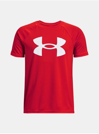 Červené klučičí sportovní tričko Under Armour Tech Big Logo