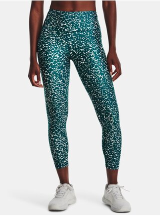 Petrolejové dámské vzorované sportovní legíny Under Armour Armour 