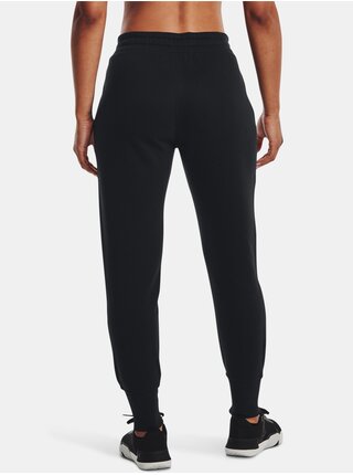Černé dámské sportovní tepláky Under Armour Rival Fleece Crest