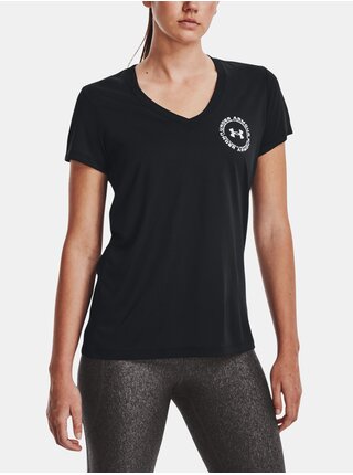 Černé dámské sportovní tričko Under Armour Tech Solid LC Crest