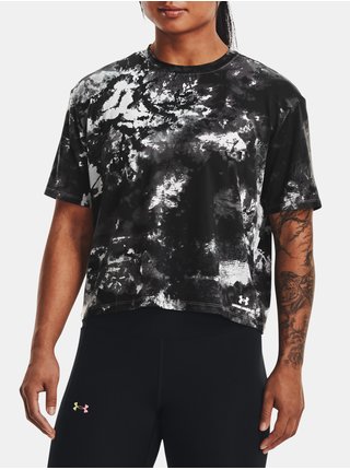 Černé dámské vzorované sportovní tričko Under Armour Energy
