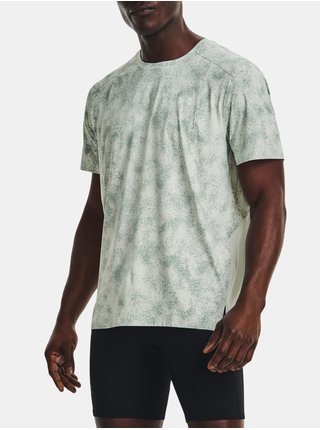 Svetlozelené pánske vzorované športové tričko Under Armour