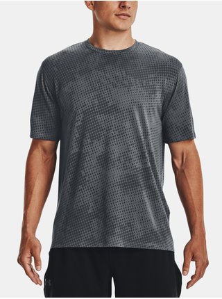 Tmavě šedé pánské vzorované sportovní tričko Under Armour
