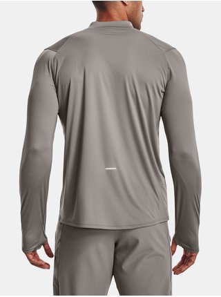 Šedé pánské sportovní tričko s dlouhým rukávem Under Armour