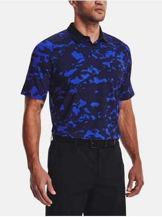 Tmavě modré pánské vzorované polo tričko Under Armour