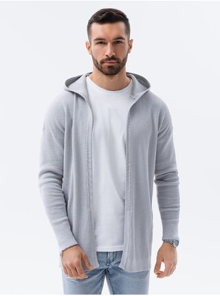 Světle šedý pánský svetr Ombre Clothing