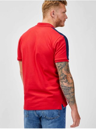 Červené pánské polo tričko GAP Pique