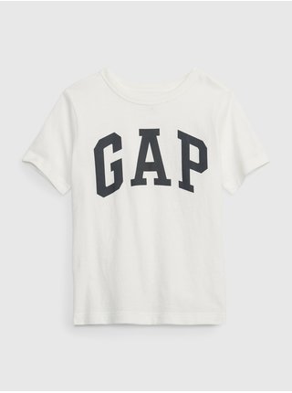 Bílé klučičí tričko jersey logo GAP