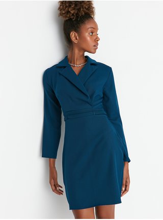 Modré dámské šaty Trendyol 