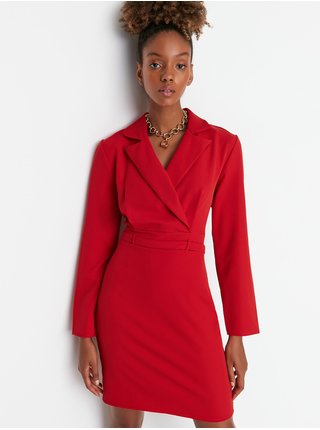 Červené dámské šaty Trendyol 